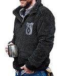 Western Fuzzy Sweatshirt for Men Aztec Fleece Cowboy Graphic Print Pullover Sweatshirt Retro Sharpe Tribal Country Hoodies Warm Winter Coats 3X-Large
